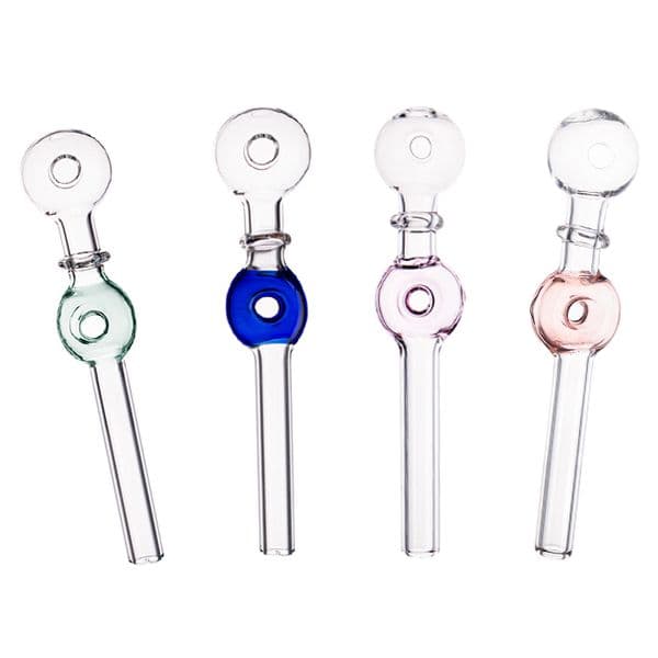 Smoking Pipe Glass Tubes Oil Burner Pipe Mini Water Bongs Various Color Options Glass Straight Tube for Hookahs YG3300