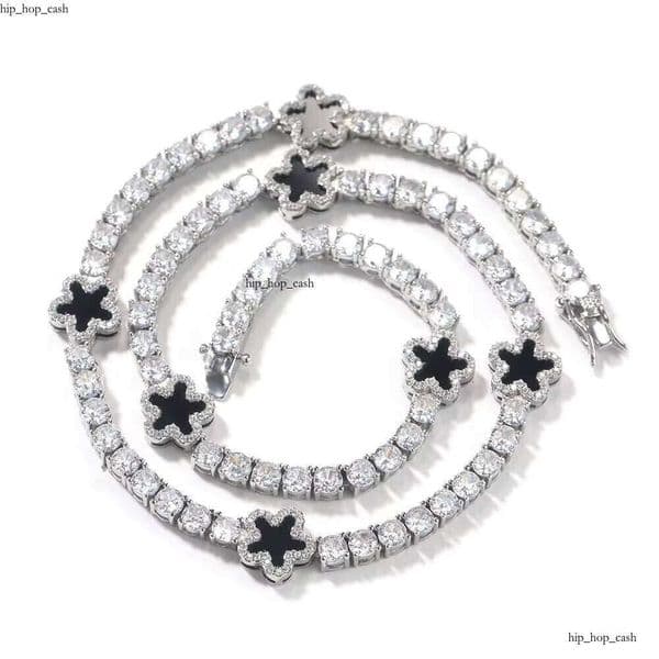 Fast Delivery Butterfly Tennis Chain Bracelet Luxury Hip Hop Rapper Jewelry Women 4mm VVS Moissanite Heart Resin Necklace C 50