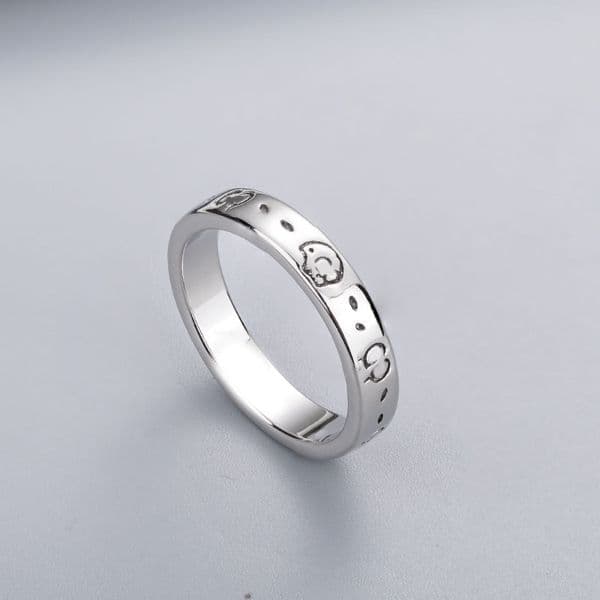 Designer gg Band Rings Letter Charm Rings Silver Plated Skull Flower Rings for Women Mens Party Punk Jewelry Love Gift Designer Fashion Accessories ba3