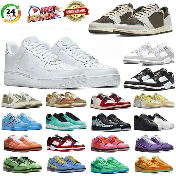 Designer shoes 1 Running Shoes one Reverse Mocha Black White Gum Orange Lobster Cherry Valentines Day Grey Fog Green Men shoe Womens Casual Sneakers Trainers