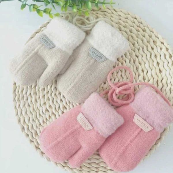 Children Mittens Winter Ski Gloves Handwoven Glove Knitted Gloves Breathable Girl Boy Thicken Mittens Cozy Hand WarmersW251126