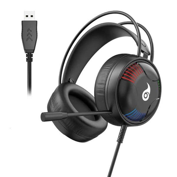 LDON L523 Professional Wired Gaming Headset with Microphone LED and USB plug Suitable for Multiple Devices Laptop DesktopM251126