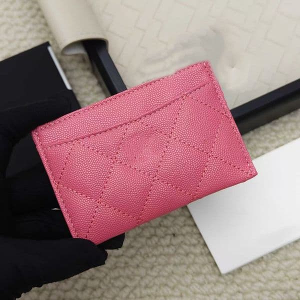 2025 Luxury Designer Fashion Mini Card Clip Bag Wallet Women's Credit Card Wallet Embossed Envelope Wallet with Box Dustproof Bag