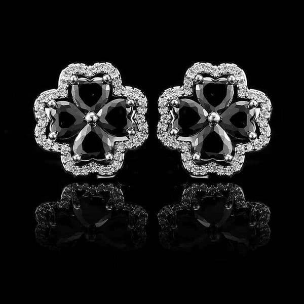 Men's French Suit Accessories Elegant Clover Full Diamond VVS Moissaniteia Fashionable Unique Novelty Cufflinks Wedding