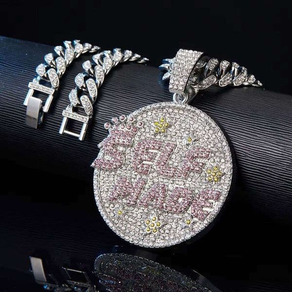 Ice out 14k 18k VVS Moissanite Hot Selling Handmade Hip Hop Street VVS Cuban Chain Buckle Jewelry Iced 10k Pearl Round GRA PASS Pendant Unisex Necklace 8
