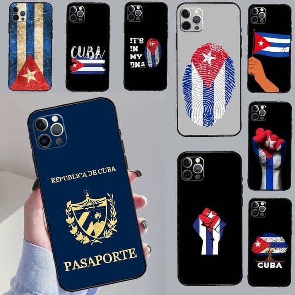 Cuba Flag Case For iPhone 14 11 12 13 Pro Max mini 15 16 Plus 16e 17 Air Phone Cover