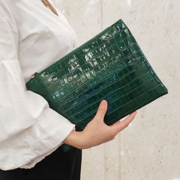Fashionable PU Crocodile Print Envelope Clutch for Ladies - Elegant Spring/Summer Korean Style