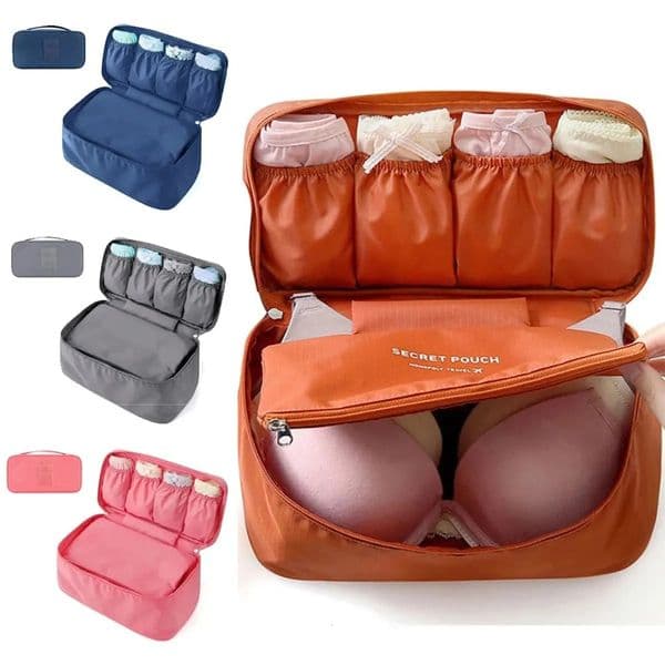Portable travel storage bag multifunctional bra underwear organizer bag outdoor travel toilet cosmetics box 250425