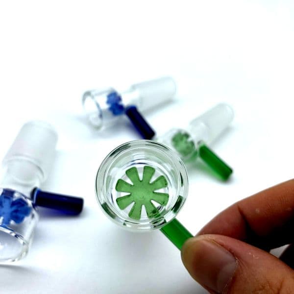 Beracky High Quality Slide Glass Bowls 14mm 18mm Male Snowflake Filter Glass Bowl Pieces Replacement Glass Accessories
