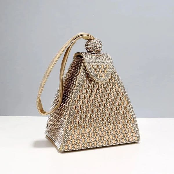 s Evening Bags For Women In High Quality Pyramid Shape Fashion Chic Point Party Clutch Purse 251126