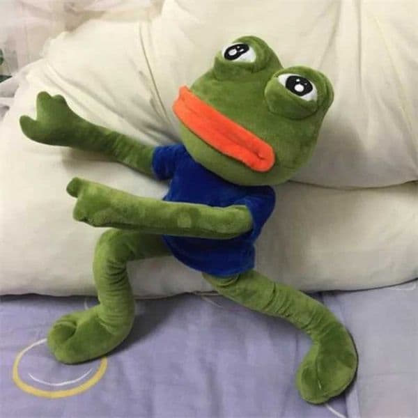 45cm Toy Soft Stuffed low Magic Expression The Sad Frog Plush Doll Birthday GIfts For Girls Boys Z260131