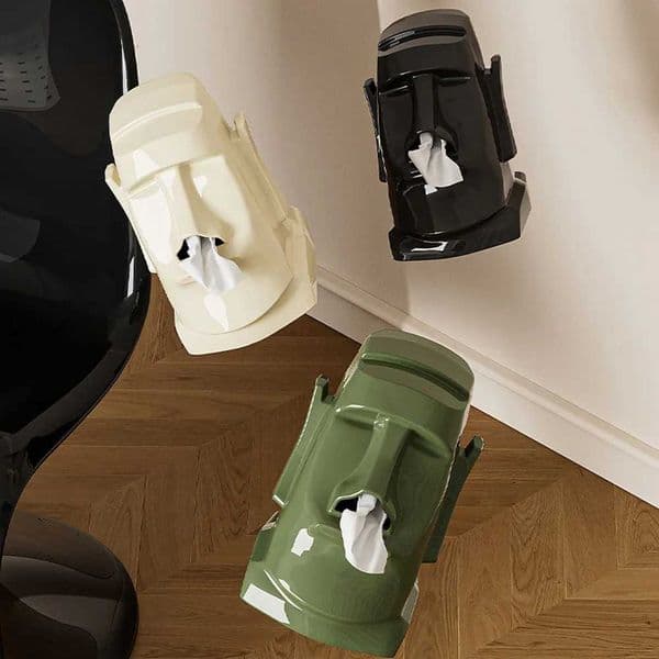 Creative Stone Statue Tissue Box Glasses Holder Headphone Stand Paper Towel Box Tissue Case for Home Office Desk Decoration Gift Y251126