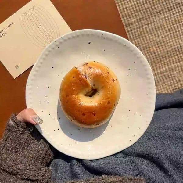 Irregar Splash-Ink Ceramic Plate Creative Korean Ins Hehold Porcelain Dinnerware Afternoon Tea Dessert Cake Fruit Plates H251126