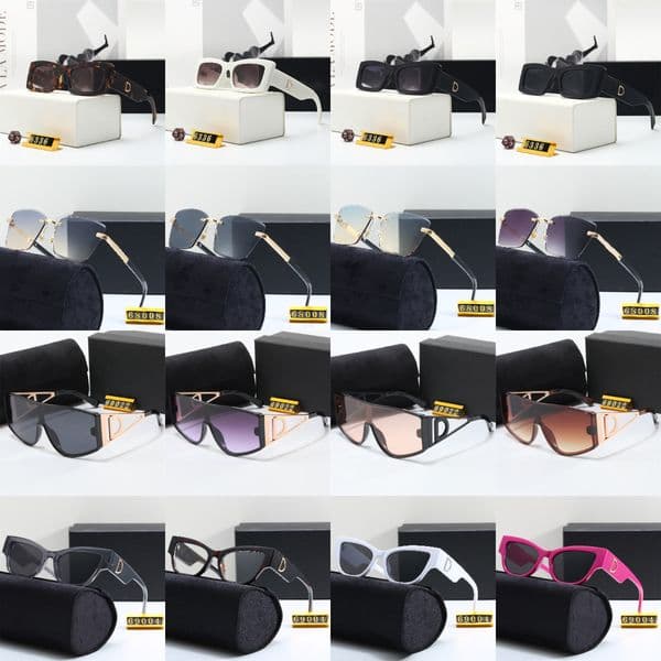 Men Designer with Box Sunglasses for Women Hip Hop Classics Fashion Matching Driving Beach Shading UV Protection Polarized Glasses Gift Shoe Parts Accessories