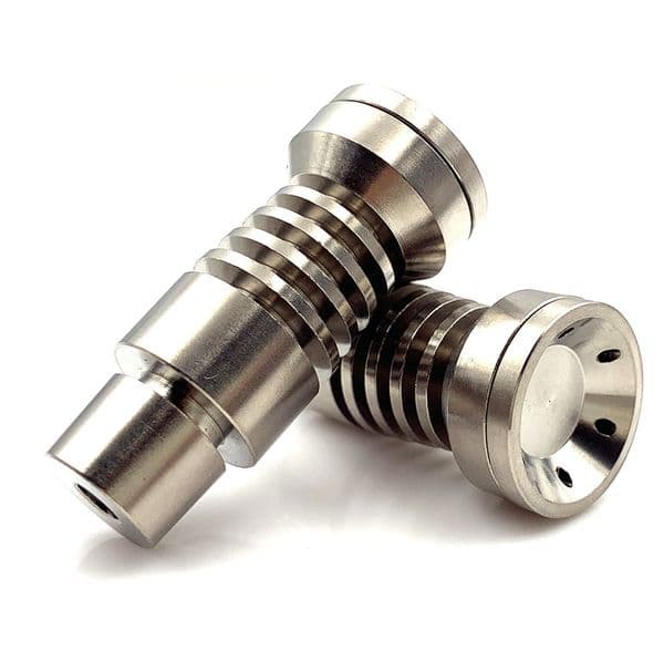 Domeless Titanium Nail Hand Tools 6 IN 1 10mm 14mm 18mm Joint Dual Function GR2 for Wax Oil Hookah Water Pipe