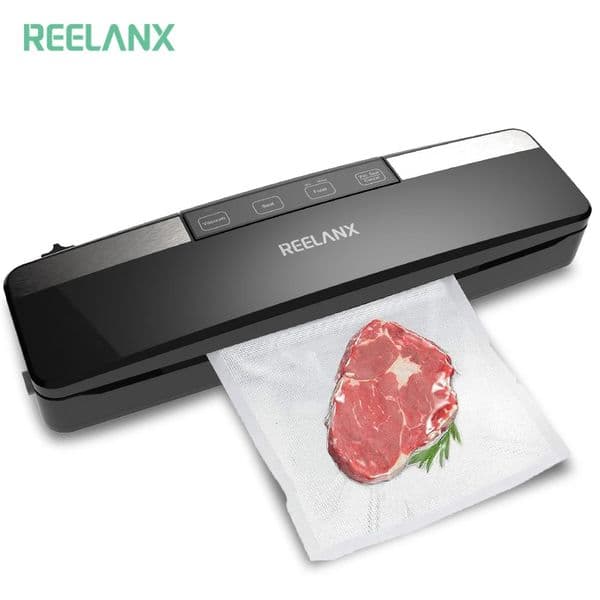 REELANX Vacuum Sealer V2 125W Built-in Cutter Automatic Food Packing Machine 10 Free Bags Vacuum Packer for Kitchen 251126BJ