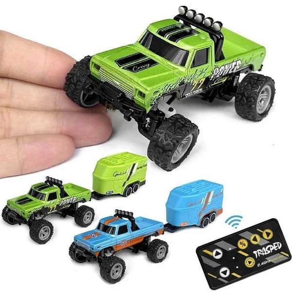 Rc Crawler RC Monster Truck 1/64 Mini Climbing Car Alloy Material radio control car 24G Remote Control Electric Off-Road Vehicle Drift Car