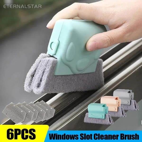 Windows Slot Cleaning Cloth Kitchen Brush Tools Creative Groove Sliding Door Track 250425