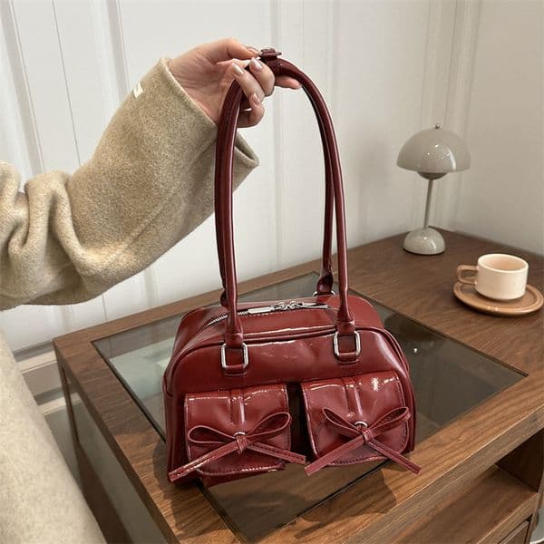 Large-capacity Ladies' Bow Underarm Bag Versatile Single-shoulder Bag