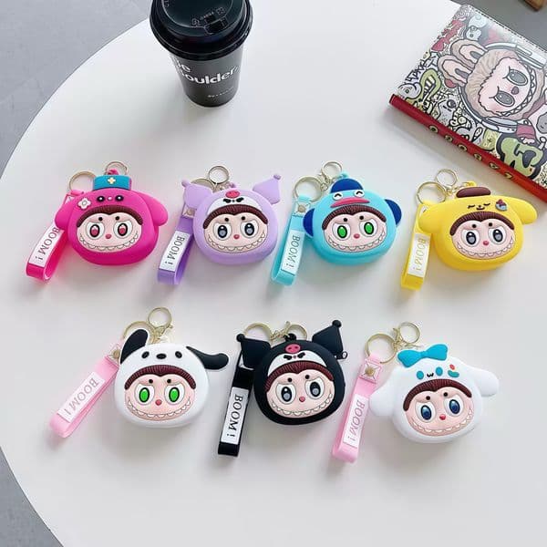 2025 New Creative Cartoon Silicone Coin Purse - Cute Kids' Storage Bag & Keychain Pendant | Wholesale In-Stock Free Shipping