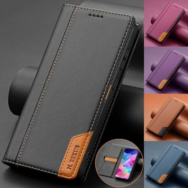 Business Flip Leather Case For Galaxy A17 A16 A36 A56 A26 A07 A55 A35 A15 A54 A34 A14 A53 A33 A13 Magnetic Wallet Cover 251121