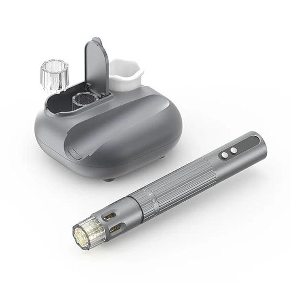 Electric Derma Microneedle Pen M10 with Red Blue Light LED Photon Therapy 12Pins Cartridge Needle 6 speed Professional Multifunctional Microneedling Beauty Skin