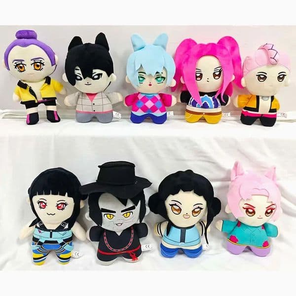 Anime Kpop Demons Hunters Plush Rumi Mira Zoey Figure Monster Hunt Girl Group Plush Doll Toy Fans Gift Party Desk Decoration 251126