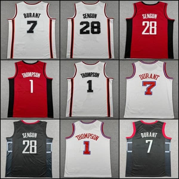 Kevin Durant Basketball Jersey S-2XL Amen Thompson 1 Alperen Sengun