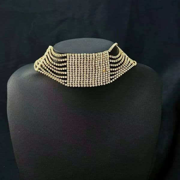 selling necklaces for women with multi-layered horizontal stripes square necklaces rhinestones and full diamond banquet a 251126