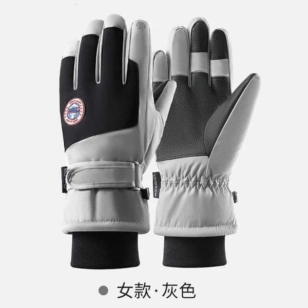 inter Ski Gloves Waterproof Windproof Thermal Insulated Thickened Anti-Skid Touchscreen Compatible for Men Women Riding DrivingW251127