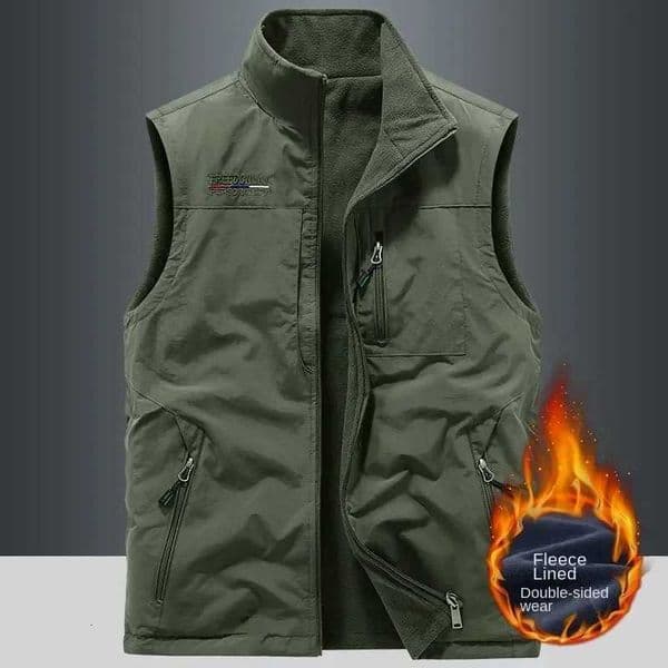 Outdoors Gilet Men Casual Heated Vest Man Body Warmer Hiking Clothing Thermal Fashion Mens Heating Winter Coat Plus SizeM251127