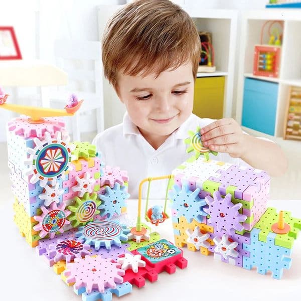 83-263 PCS Electric Gears 3D Puzzle Model Building Kits Plastic Brick Blocks Educational Toys For Kids Children Xmas Gifts 251126BJ