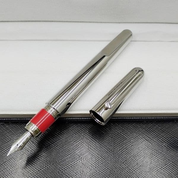 wholesale promotion Sier / Black Magnetic Fountain administrative office stationery fashion M nib Writing ball pen for business gift