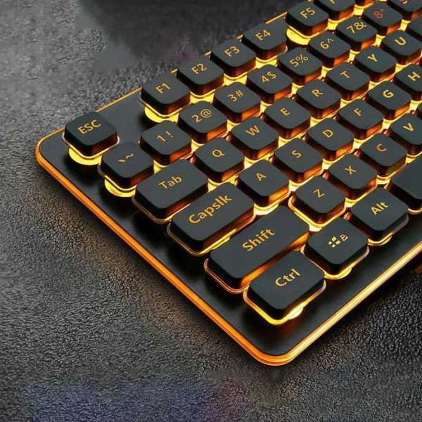 Silent Keyboard Mechanical Wired Gaming Colorful Backlit Mechanical Chocolate Keyboard Gamer Keyboard for Pc Laptop AccessoriesM251128