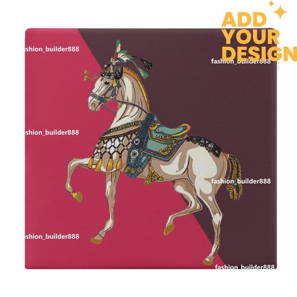 Custom H Pad core material Horse Pattern Luxury Foam Seat Cushion Chair Pad Office Chair Cushion for Enhanced Comfort Posture Support Ideal for Office Cushion H53