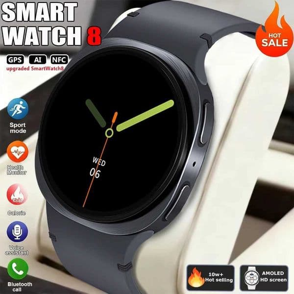 2025New Smart Watches 8 Mini Smart Watch Men Gps NFC BT call 40mm AMOLED Fitness Sport Tracker Health SmartwatchW251128