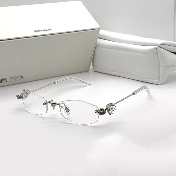 Fashion GENTLE MGHKA Retro Rimless Optical Glitz Glasses diamond Eyeglasses Frame men women GM SunGlasses UV400 monter eyewear myopia prescription eyeglasses
