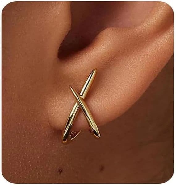 Gold Earrings for Women Trendy Gold Stud Earrings Dainty Earrings Simple Silver Earrings Hypoallergenic Earring for Women Gifts 250427