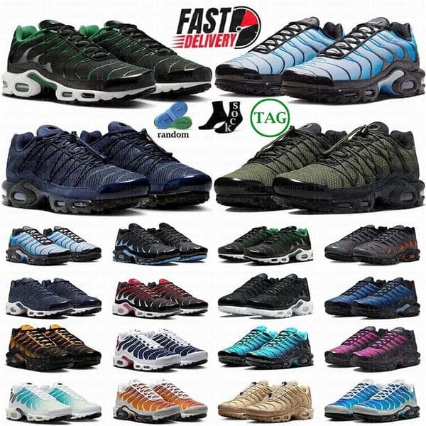 Tn Plus Running Shoes Triple White Black Red Laser Blue Furry Oreo Bule Men Women Outdoor Sports Sneakers