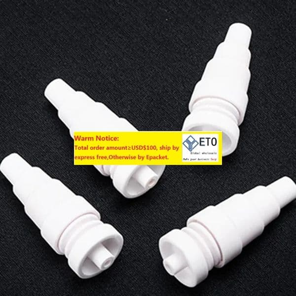 New 6 in 1 Ceramic Nail Tip Universal Domeless Nail 10mm 14mm 18mm Male Female Smoking Accessories Banger Nail Dab Straw ZZ