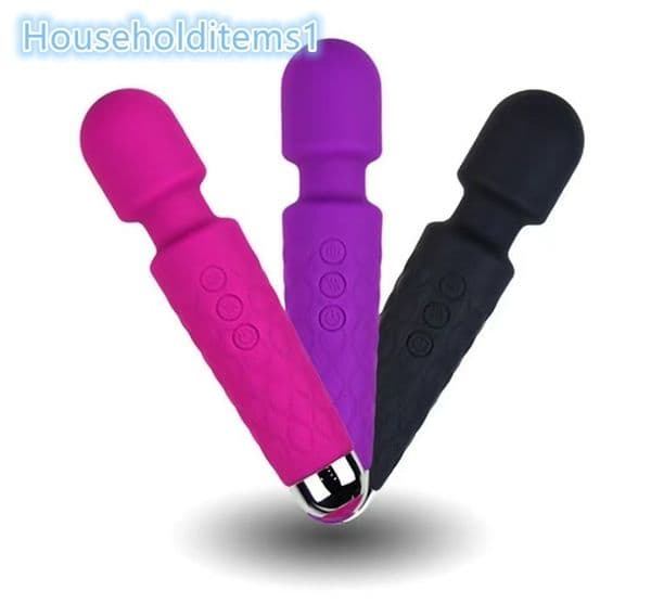 Explosive USB Charging Powerful Vibrating AV bar 20 Frequency 8 Speed Waterproof Masturbation Vibrator Wand for Female