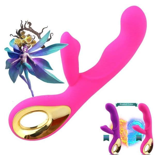 Suitable for women 2-in-1 vibrator 10 frequency dildo for women vaginal clitoris sucking vibrating masturbator adult productsXJ251128