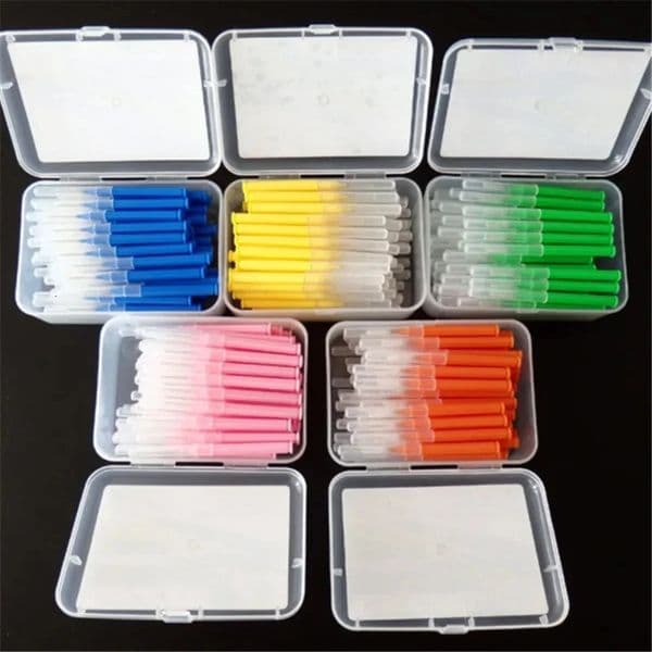 60Pcs 06-15mm Interdental Brushes Health Care Tooth Push-Pull Escova Food And Plaque Better Teeth Oral Hygiene Tool 251125