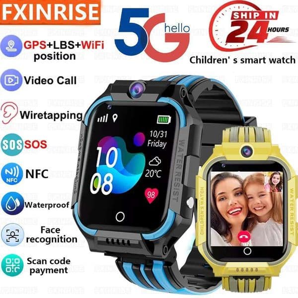 2025 New Kids Smart SIM Card Video Call Back Monitor Alarm Clock Phone Android Watch Children Smartwatch