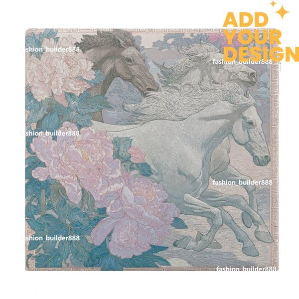 Custom H Pad core material Horse Pattern Luxury Foam Seat Cushion Chair Pad Office Chair Cushion for Enhanced Comfort Posture Support Ideal for Office Cushion H23