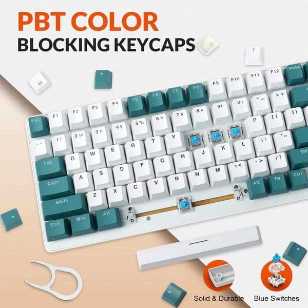 ZIYOU LANG K3 Mechanical Gaming Wired KeyboardLED Rainbow Backlit 98 Keys Full Anti-ghostingErgonomic Durable ABS Mixed ColorM251128