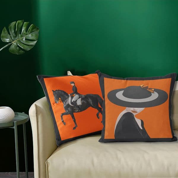 45X45cm Scandinavian Minimalist Pillow Case - Premium Velvet, Hidden Zipper, Nordic Home Decor 12545