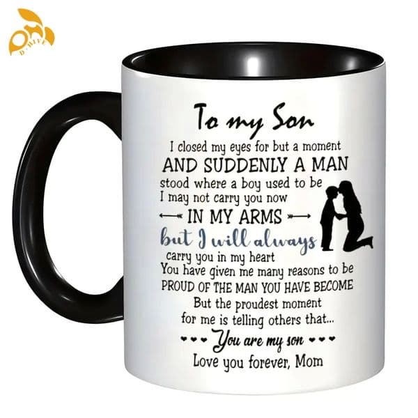 Free Shipping Mug Coffee Tea Milk Water Cups Designer office Letters Mug Flat Bottom Portable Reusable gift