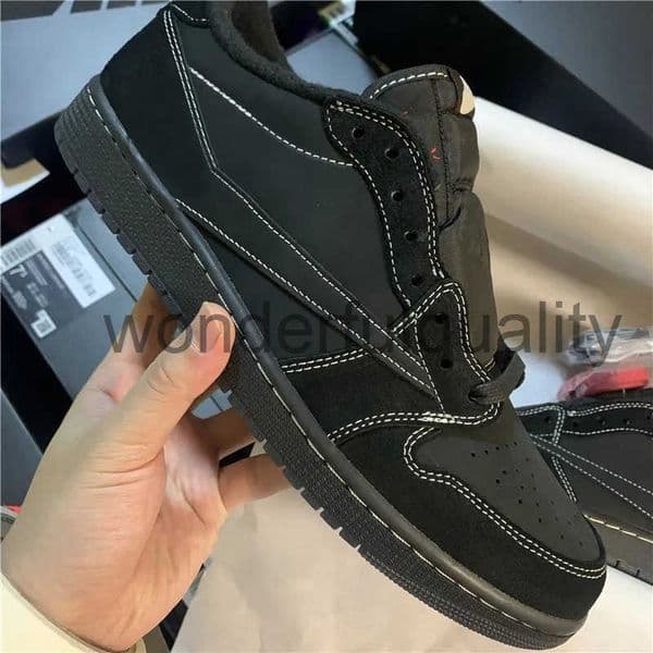 Authentic Classical Designer Shoes Ts Outdoor 1s Low Black Phantom Hook Sneakers Top Quality Size Available With Original Box and Fast Ship