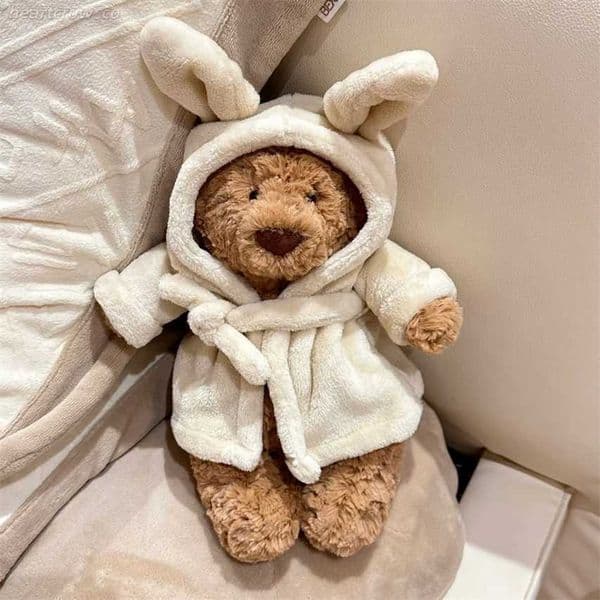 2026 Cyber Monday 50% Bathrobe Barcelona Bear Pajamas Plush Toy Comfort Doll Teddy Bear Clearance Sale